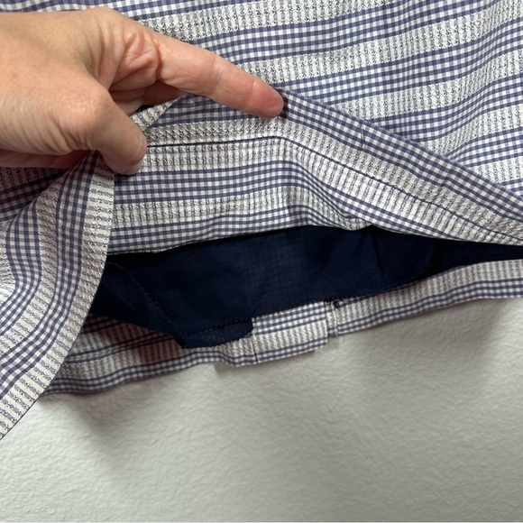 NEW Anthropolgie Edme & Esyllte Skirt Women's‎ 4 Cotton Gingham Pencil Lined - Picture 3 of 7